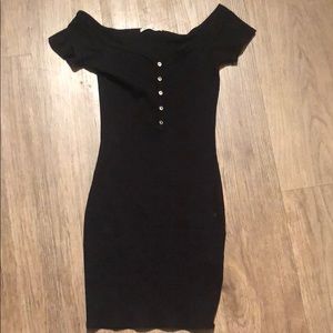 Cute button up black dress